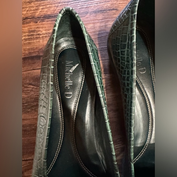 Leather Square Toe Flats - Picture 2 of 4